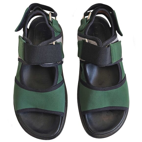 MARNI GREEN FUSSBETT NYLON SANDALS (35.5) - Picture 2 of 10